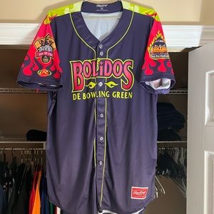 Authentic rawlings classA milb Copa de la Diversión Bowling Green Bólidos jersey
